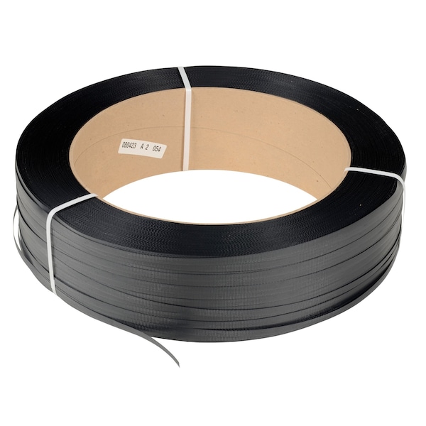 BLACK POLY STRAPPING 9000 FT 16 X 6